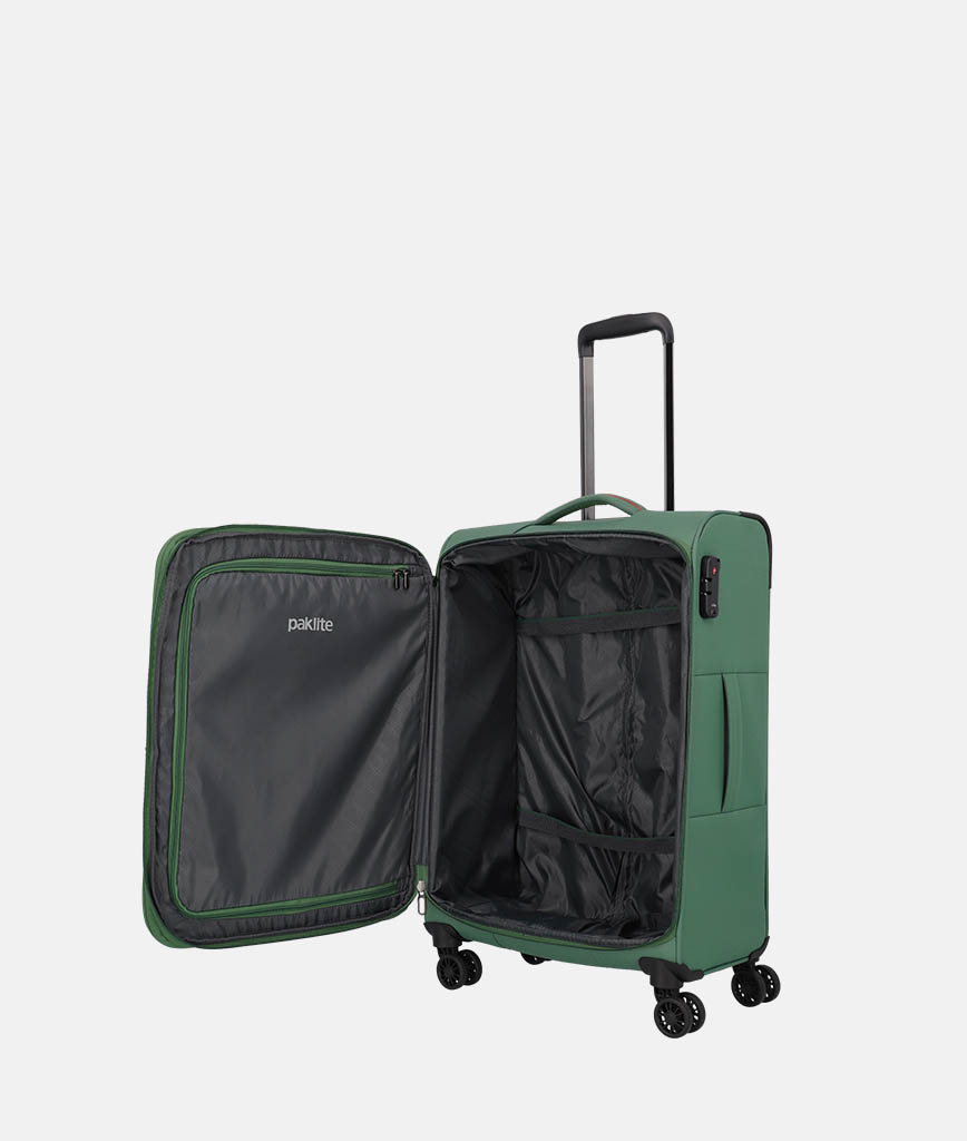 LIDO Moss Green Four Wheel Trolley M Interior